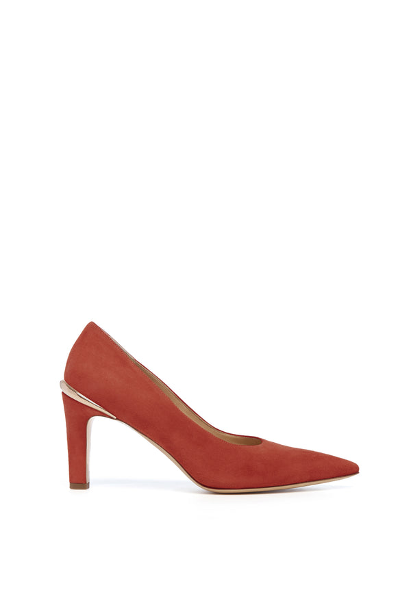 gabriela hearst Edwina High Heel Stiletto Pump in Burnt Sienna Suede