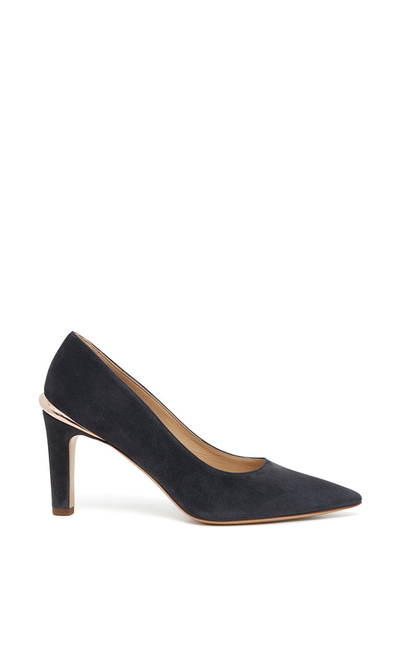 gabriela hearst Edwina High Heel Stiletto Pump in Charcoal Suede