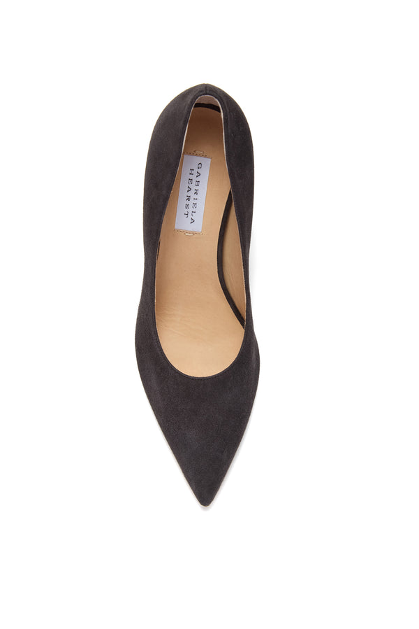 Gabriela Hearst Edwina High Heel Stiletto Pump In Chocolate Suede