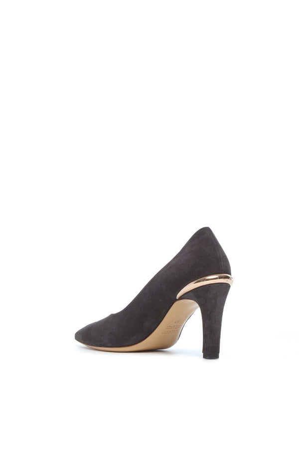 Gabriela Hearst Edwina High Heel Stiletto Pump In Chocolate Suede