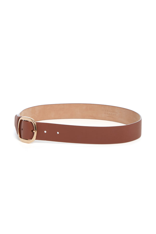 Gabriela Hearst Elster Buckle Belt In Cognac Leather