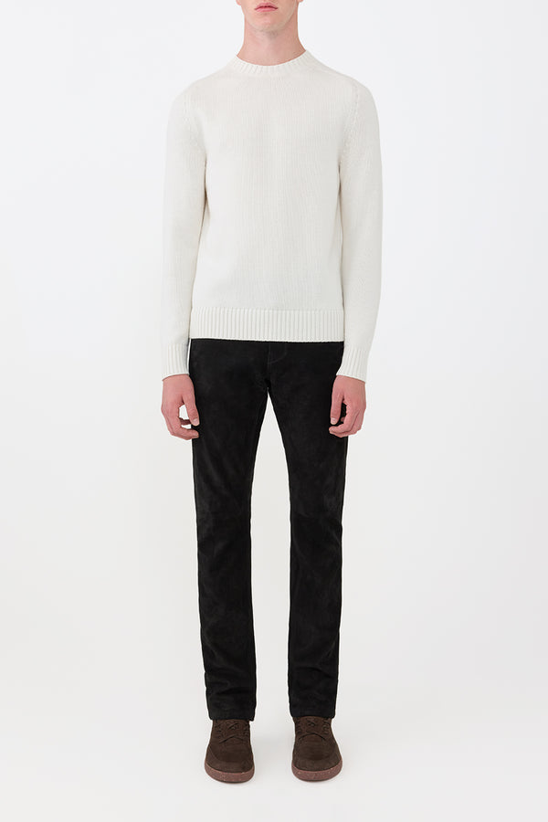 Gabriela Hearst Francesco Knit Sweater In Ivory Cashmere