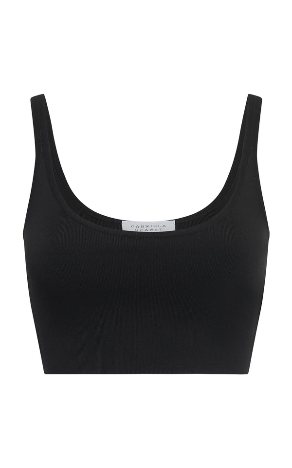 gabriela hearst Anona Knit Top in Black Silk