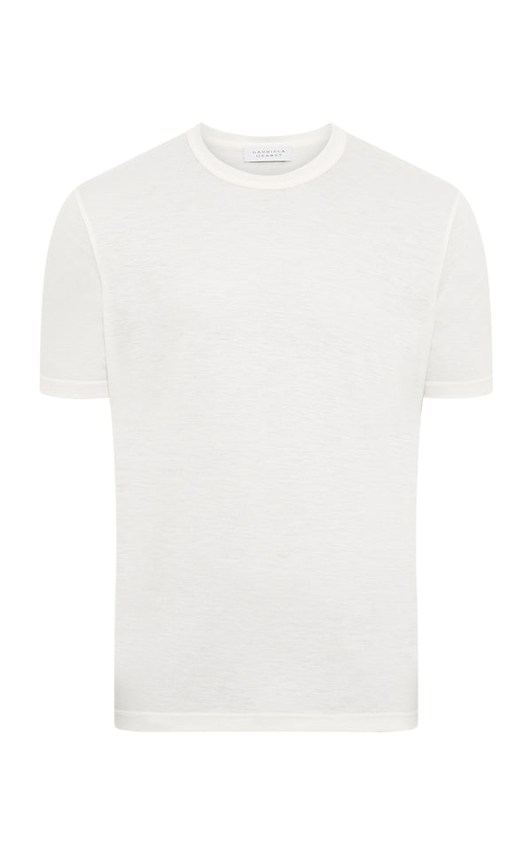 gabriela hearst Bandeira T-Shirt Ivory Cashmere