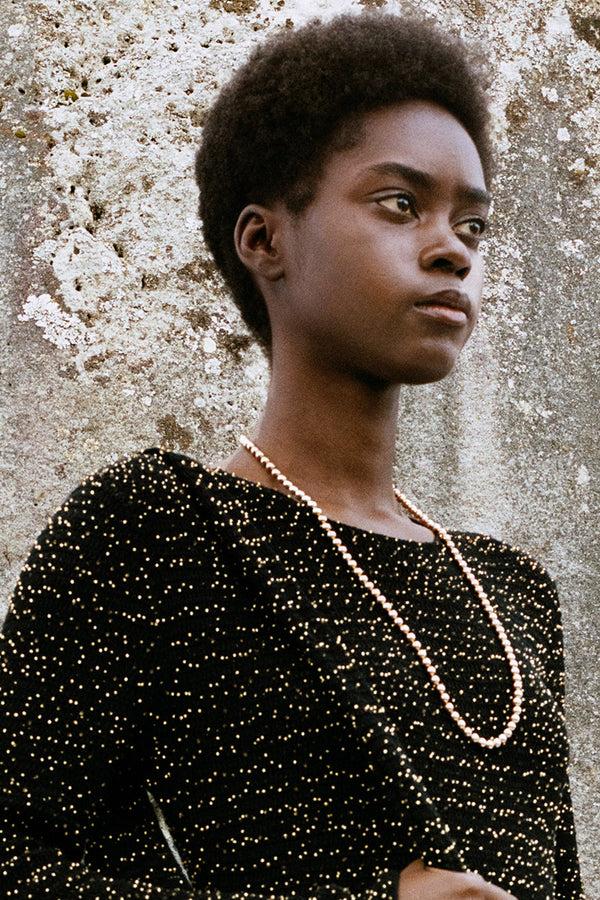 Gabriela Hearst Beaded Necklace In 18K Rose Gold