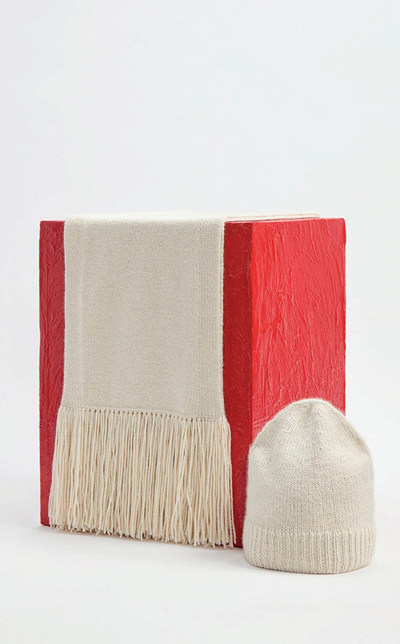 Gabriela Hearst Chesire Knit Hat In Ivory Cashmere