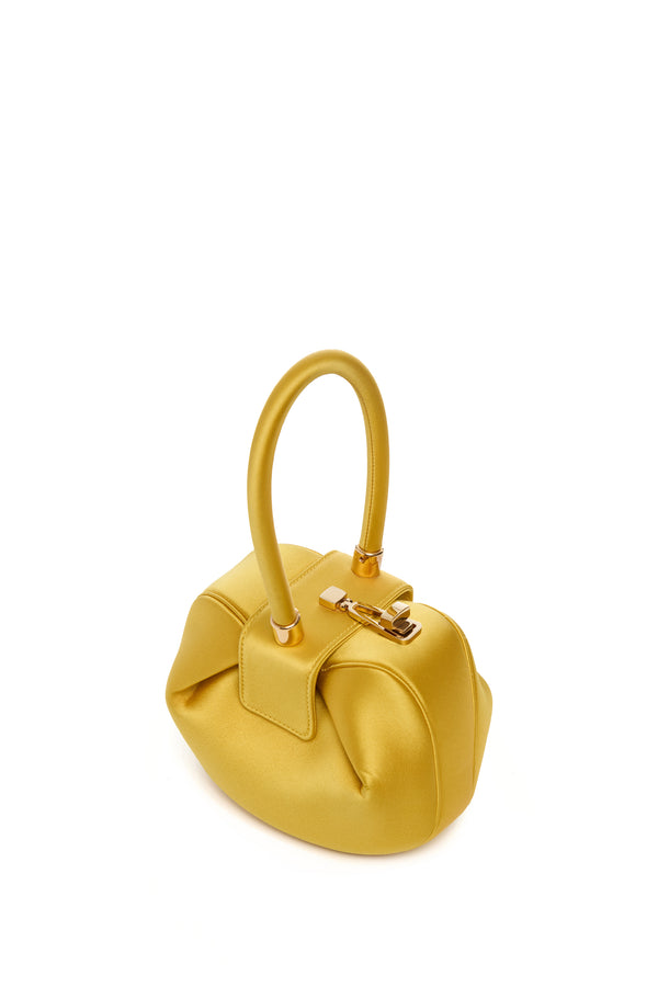 Gabriela Hearst Demi Bag In Amber Satin