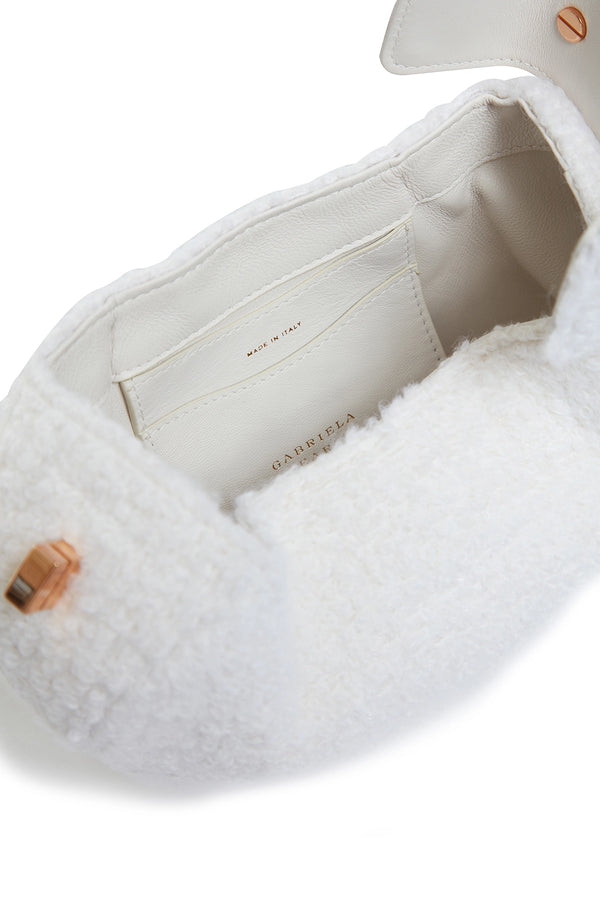 Gabriela Hearst Demi Bag In Ivory Cashmere Boucle