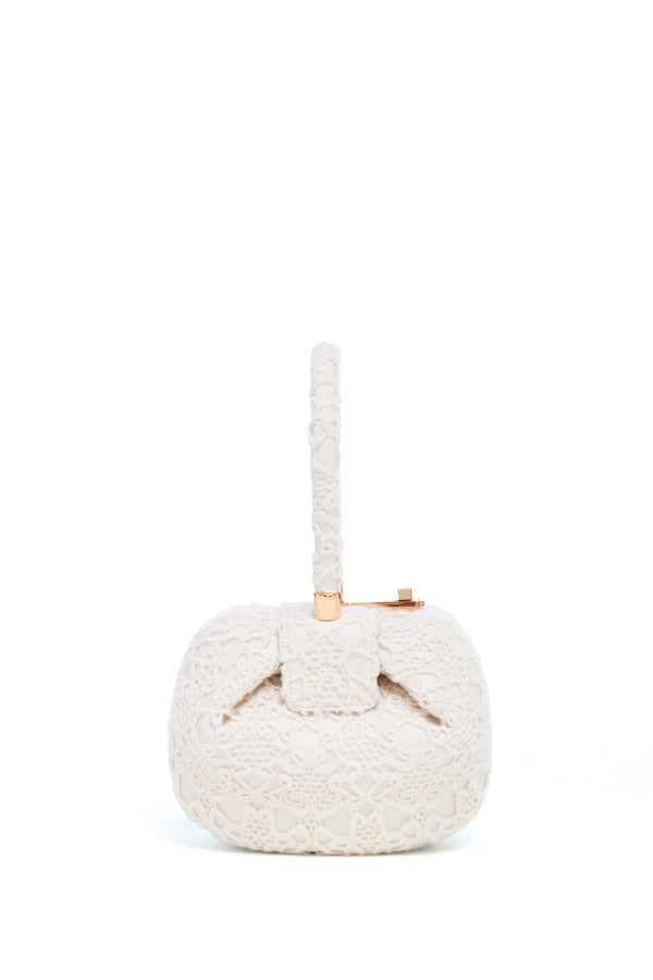 Gabriela Hearst Demi Bag In Ivory Cashmere Lace