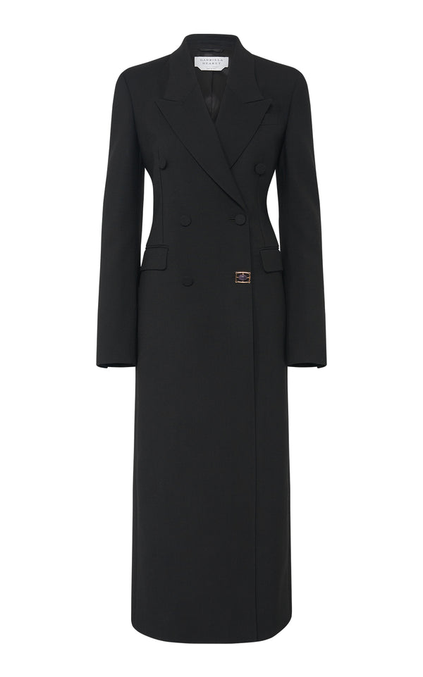 gabriela hearst Julien Coat in Black Recycled Wool gabriela hearst Julien Coat in Black Recycled Wool