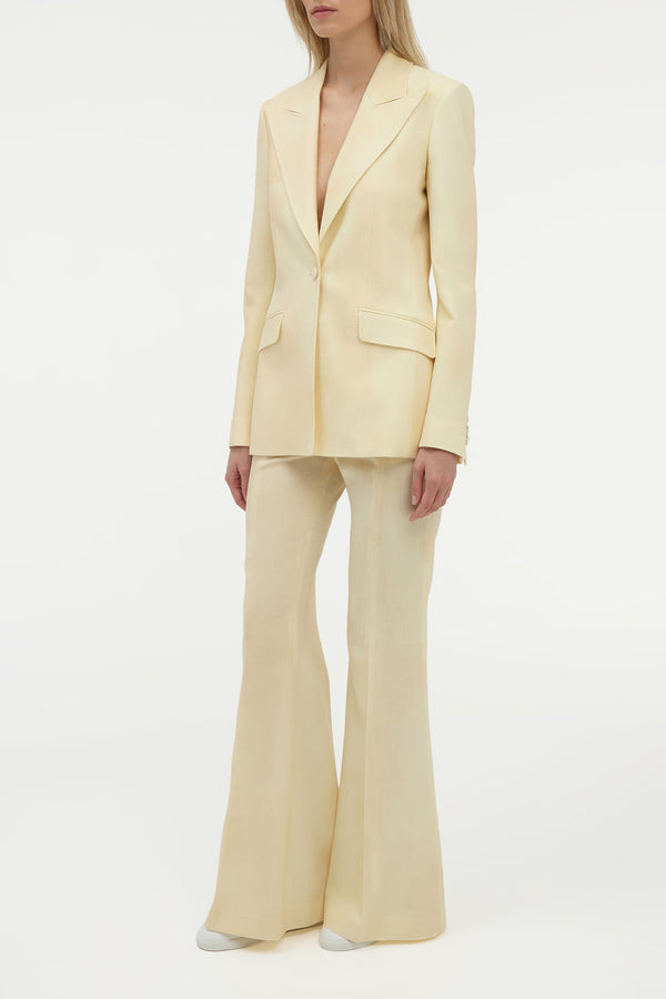 Gabriela Hearst Leiva Blazer In Ivory Virgin Wool