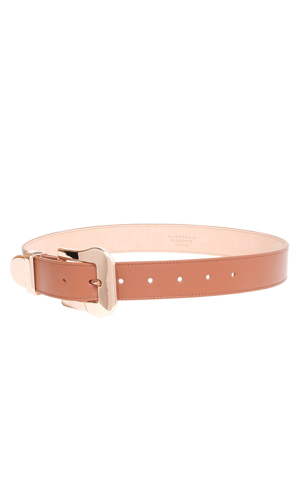 Gabriela Hearst Maireed Belt In Cognac Leather