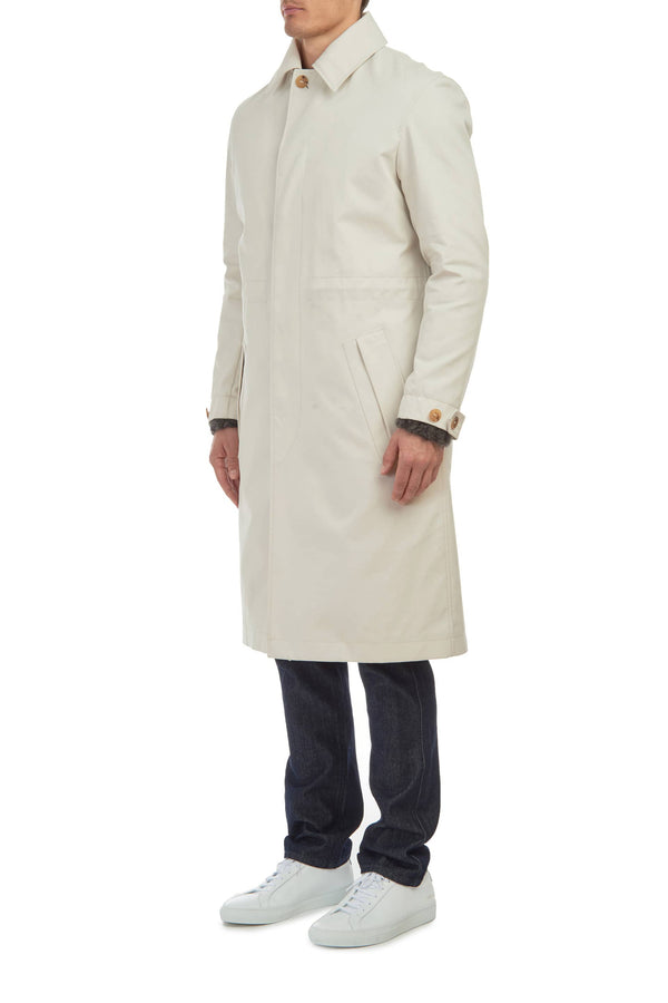 Gabriela Hearst Malraux Parka In Pale Grey Cotton