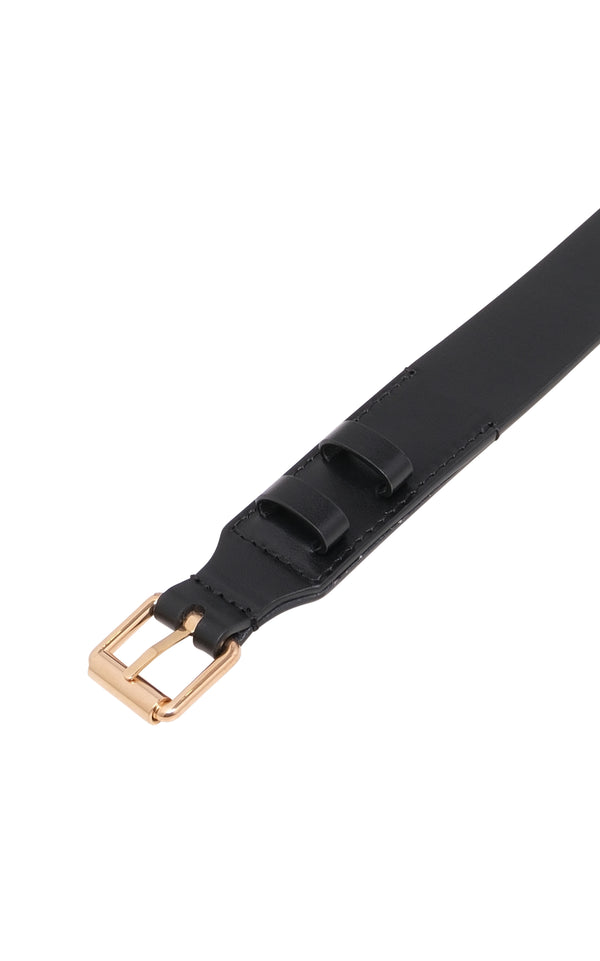 Gabriela Hearst Nilmot Belt In Black Leather