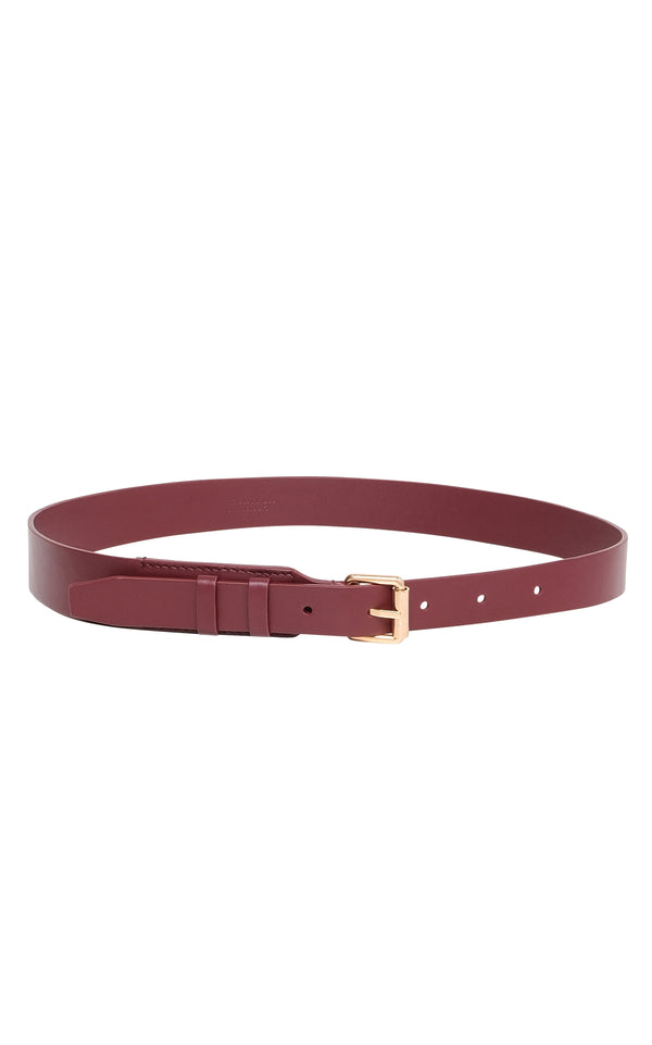 gabriela hearst Nilmot Belt in Bordeaux Leather