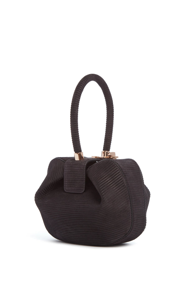 gabriela hearst Nina Bag in Chocolate Corded Suede