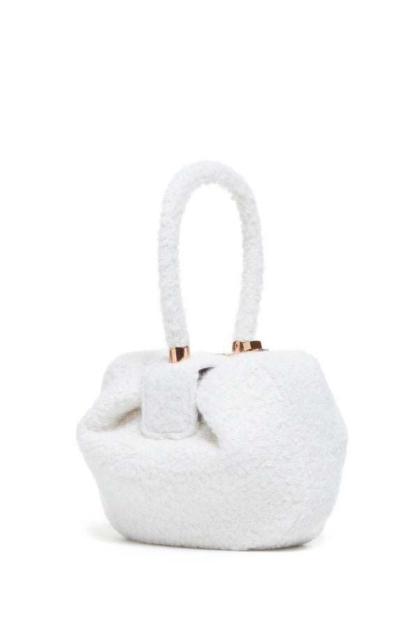 gabriela hearst Nina Bag in Ivory Cashmere Boucle
