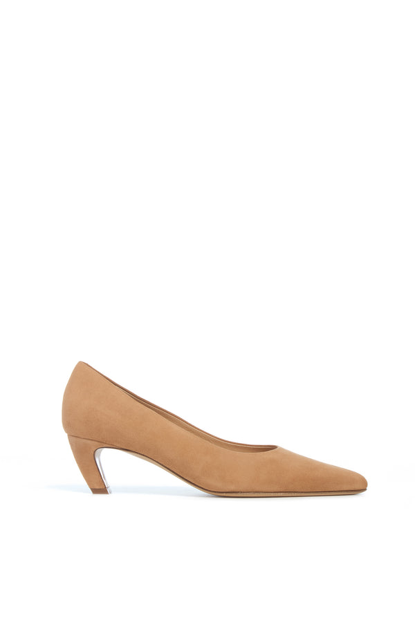 gabriela hearst Peggy Pump in Dark Camel Suede