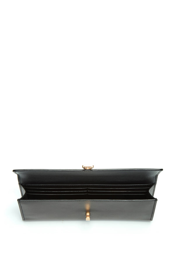 Gabriela Hearst Phone Wallet In Black Leather