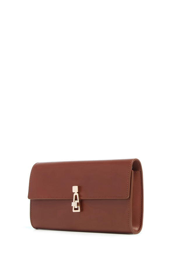 Gabriela Hearst Phone Wallet In Cognac Leather