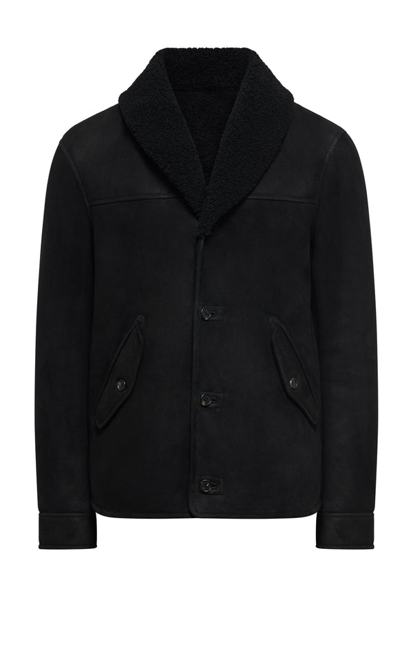 gabriela hearst Pilot Jacket in Black Shearling