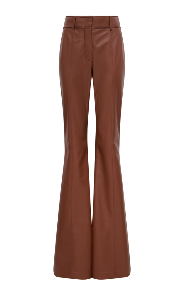 gabriela hearst Rhein Pant in Cognac Nappa Leather