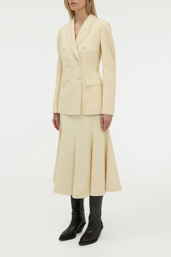 Gabriela Hearst Sedna Blazer In Ivory Silk Tweed