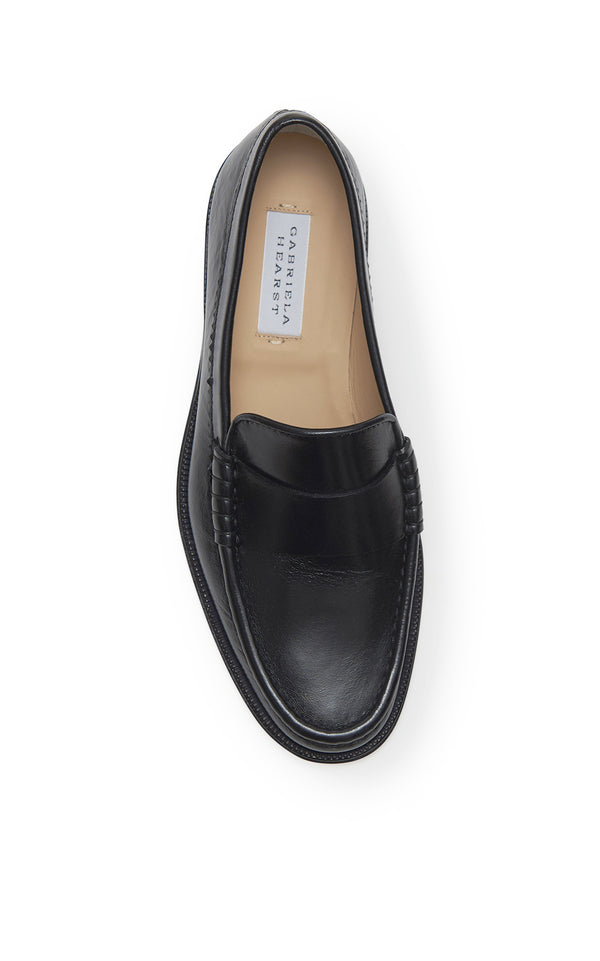 Gabriela Hearst Seren Loafer In Black Leather
