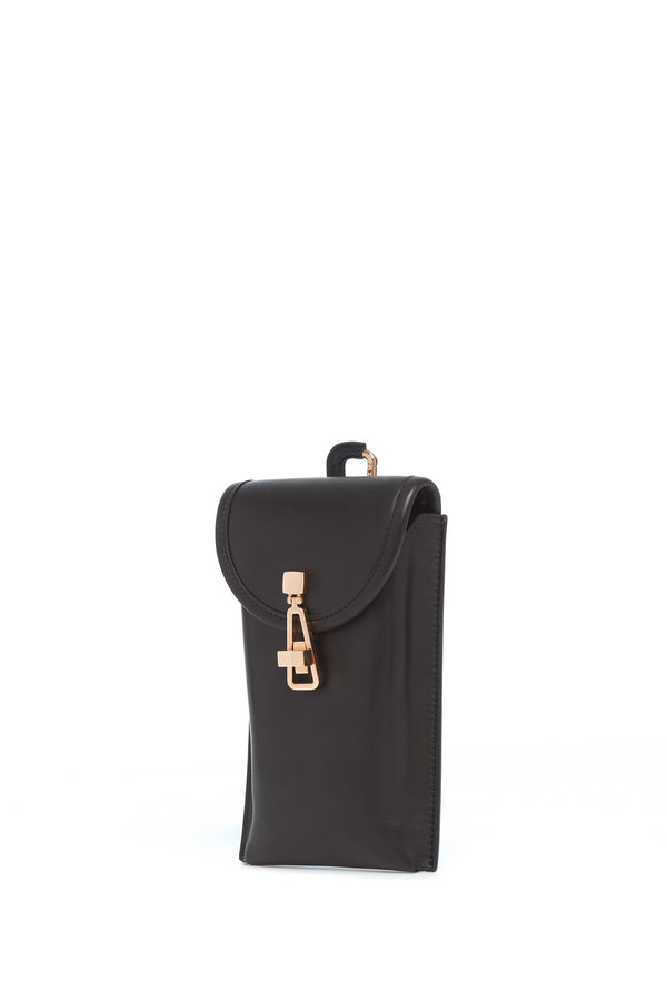 Gabriela Hearst Sunglasses Pouch In Black Leather