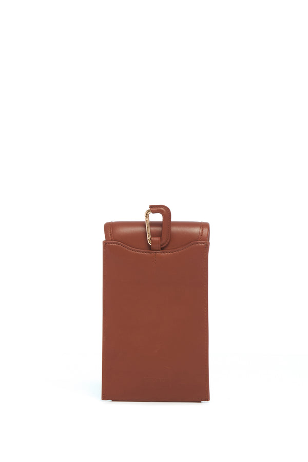 Gabriela Hearst Sunglasses Pouch In Cognac Leather