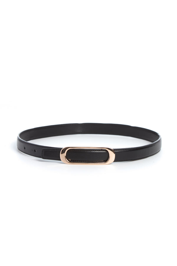 gabriela hearst Timon Belt in Black Leather