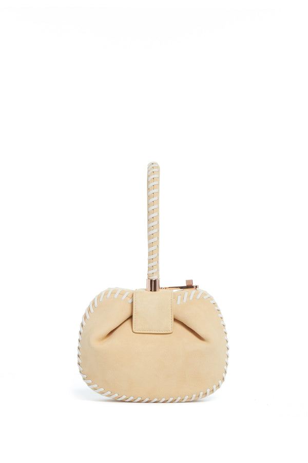 Gabriela Hearst Whipstitch Demi Bag In Nude Suede