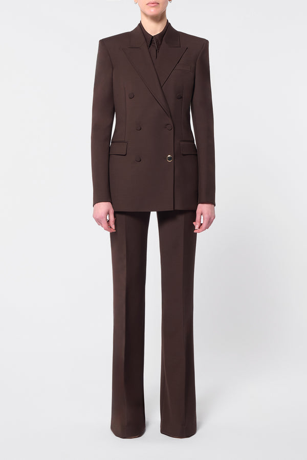 Gabriela Hearst Gavin Blazer In Chocolate Sportswear Wool