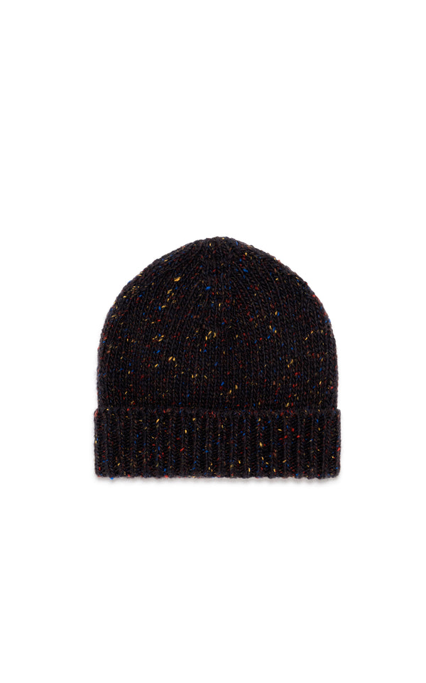 gabriela hearst Hailsham Knit Hat in Charcoal Multi Speckle Cashmere