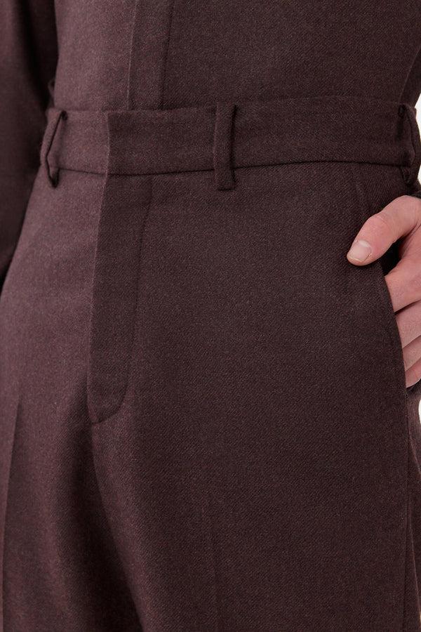 Gabriela Hearst Harold Trouser In Burnt Sienna Virgin Wool Cashmere