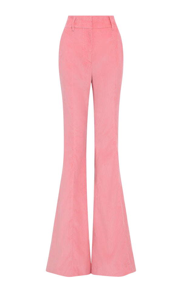 gabriela hearst Ianthe Flare Pant in Rosa Sea Island Cotton Corduroy