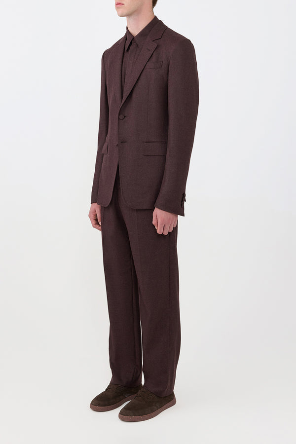 Gabriela Hearst Irving Jacket In Burnt Sienna Virgin Wool Cashmere