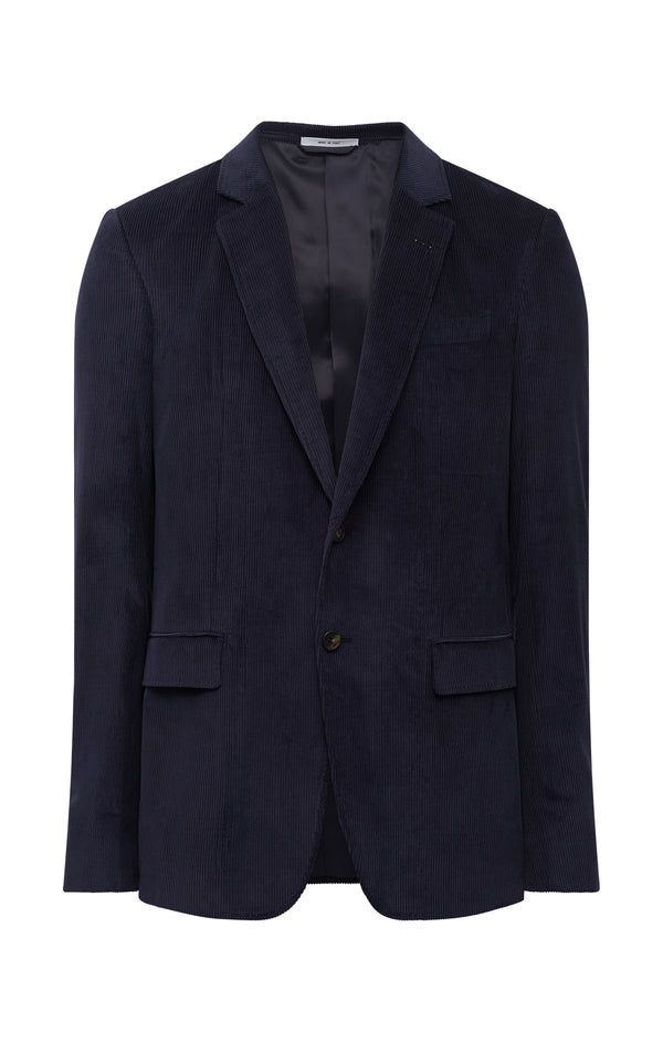 gabriela hearst Irving Jacket in Dark Navy Sea Island Cotton Corduroy