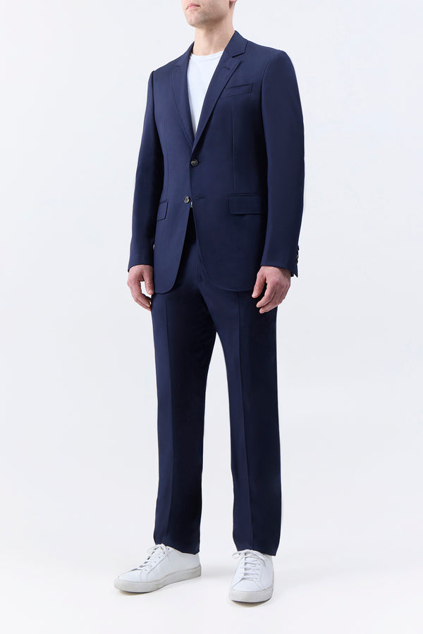Gabriela Hearst Irving Jacket In Dark Navy Virgin Wool Twill