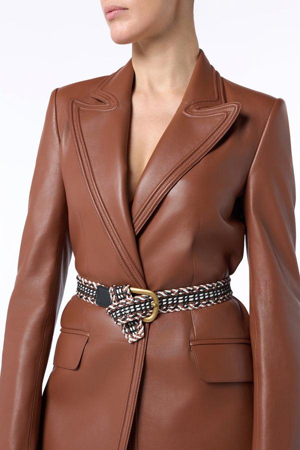 Gabriela Hearst Isara Blazer In Cognac Nappa Leather