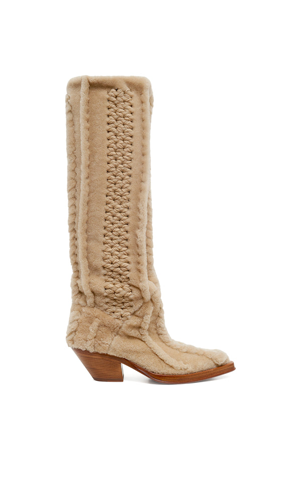 gabriela hearst Joseph Tall Boot in Natural Cashmere & Shearling