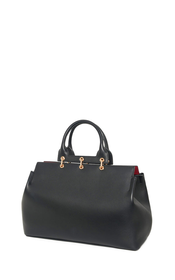 Gabriela Hearst Large Amethyst Bag In Black Nappa Leather