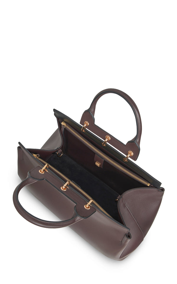 Gabriela Hearst Large Amethyst Bag In Bordeaux Nappa Leather