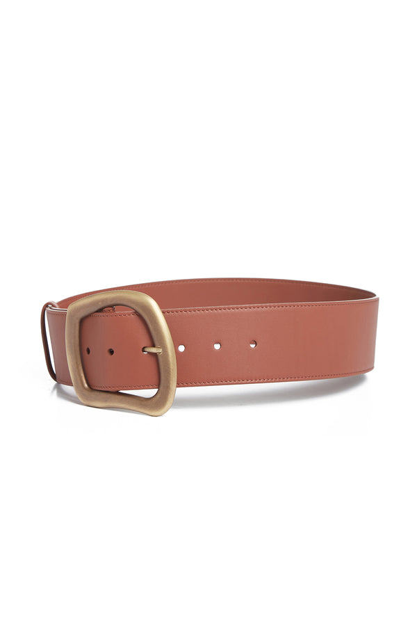 Gabriela Hearst Large Simone Belt In Cognac Leather
