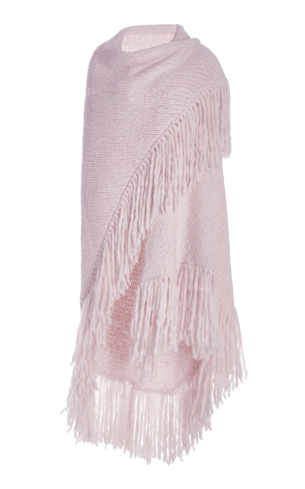 gabriela hearst Lauren Knit Wrap in Blush Welfat Cashmere