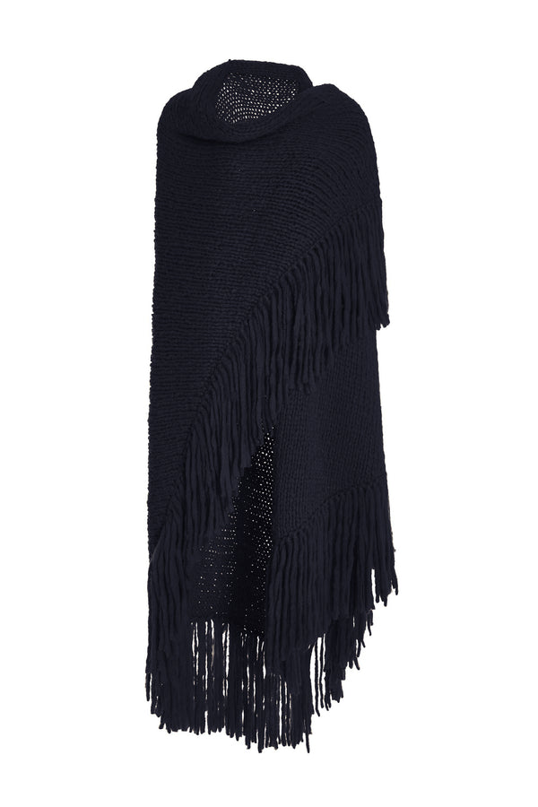 gabriela hearst Lauren Knit Wrap in Dark Navy Welfat Cashmere
