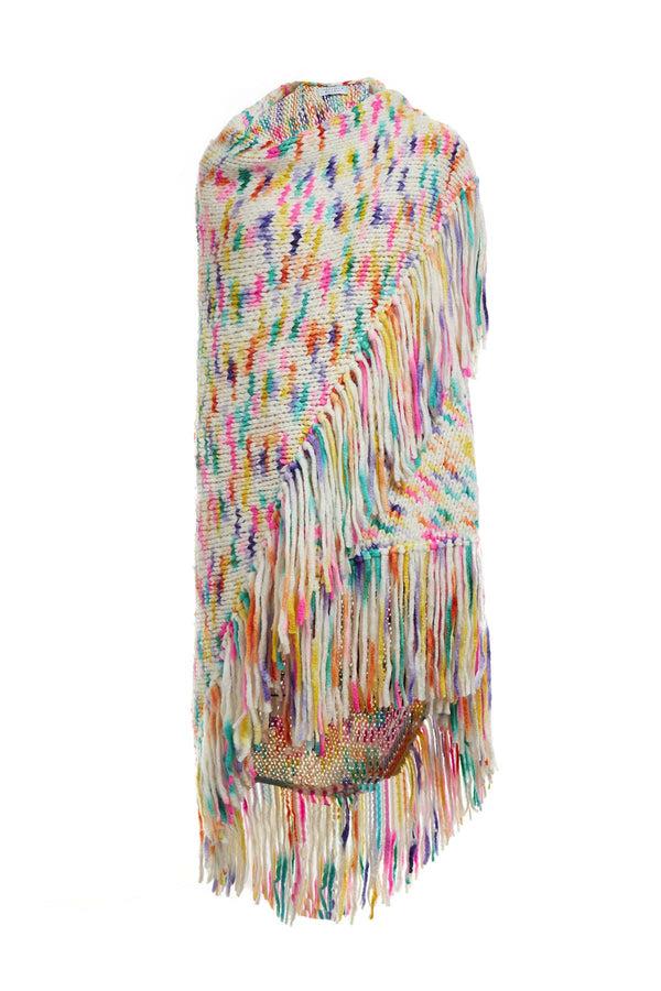 gabriela hearst Lauren Knit Wrap in Space Dye Welfat Cashmere