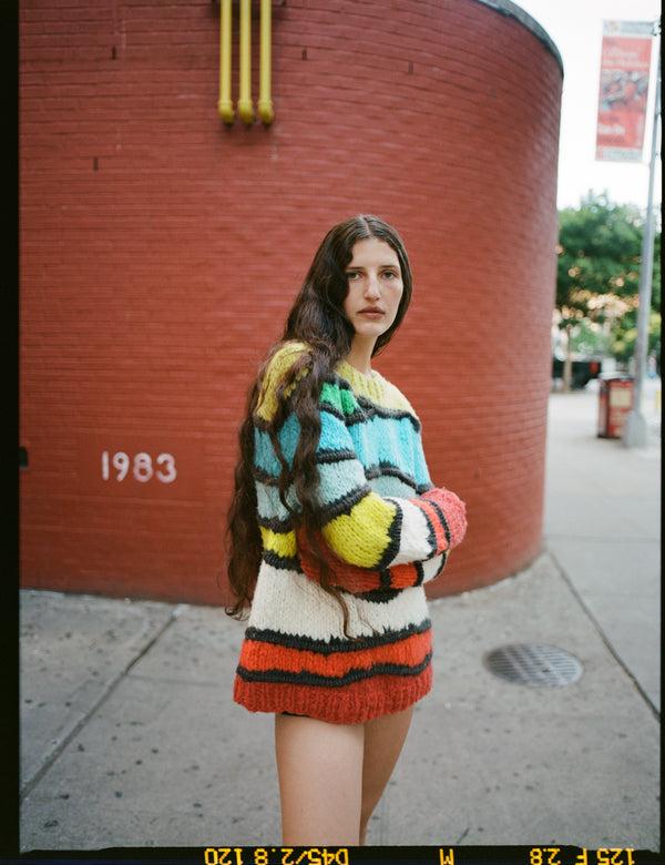 Gabriela Hearst Lawrence Knit Sweater In Multi Welfat Cashmere