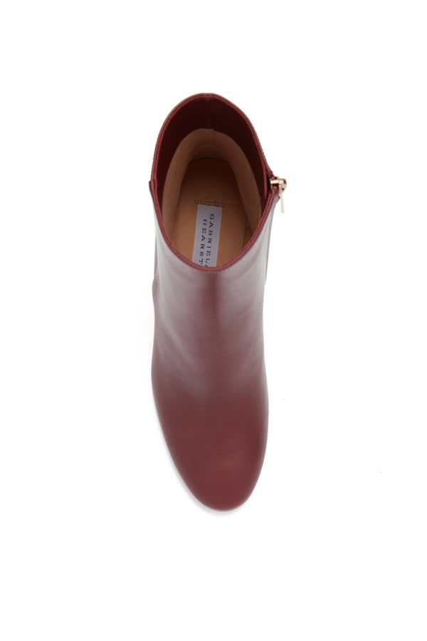 Gabriela Hearst Lila Ankle Boot In Windsor Wine Leather