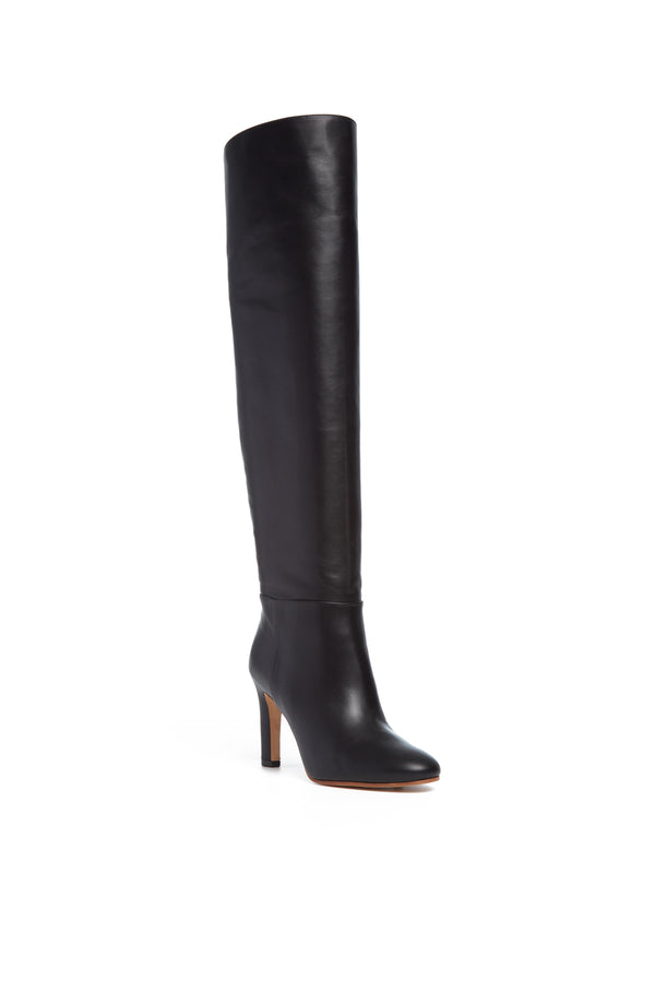 Gabriela Hearst Linda Over-the-Knee Boot In Black Leather